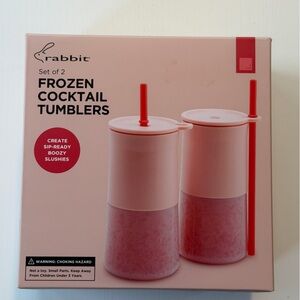 Rabbit Pink Frozen Cocktail Tumblers Set